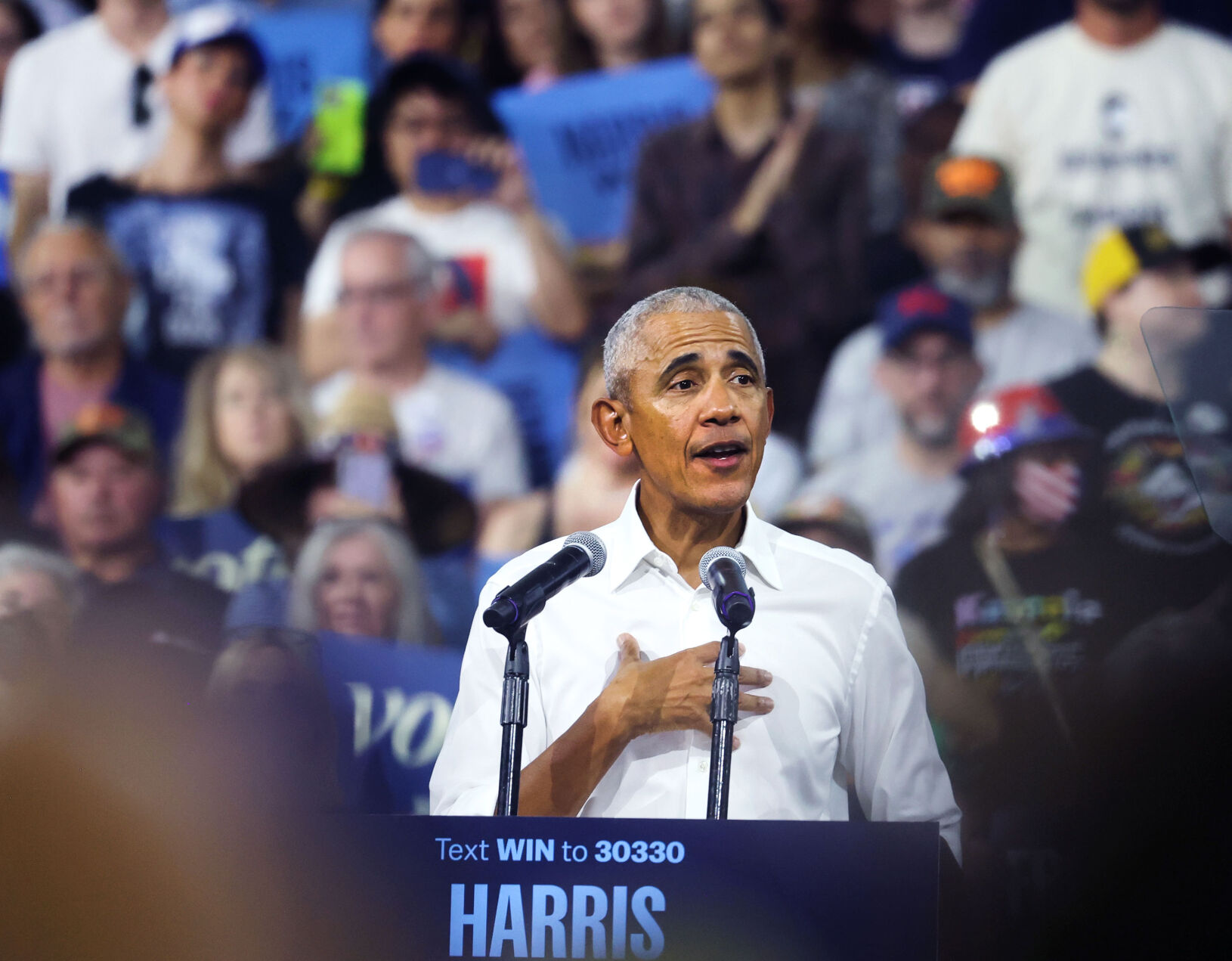 Former President Barack Obama in Tucson